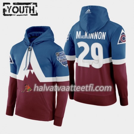 Lasten NHL Colorado Avalanche Nathan Mackinnon 29 2020 Stadium Series Pullover Hooded Sweatshirt
